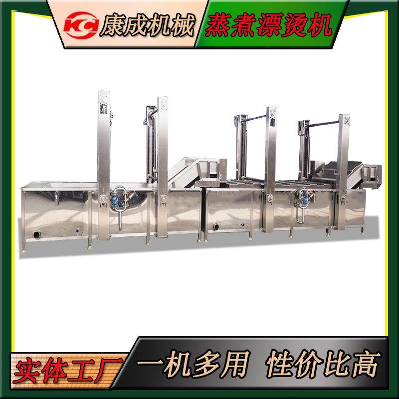 厂家热销混合蔬菜蒸煮漂烫机 水煮式秋葵预煮机 大型净菜漂烫设备,机械设备,消毒灭菌设备,淘宝优惠券,粉丝福利购,淘宝优惠卷