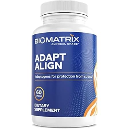 BioMatrix Adaptogen Supplement w/Ashwagandha， L-Theanine，