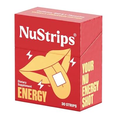Energy | Natural， Instant Energy Strips with 50mg Caffein