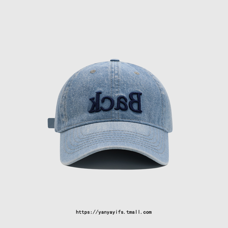 BACK刺绣棒球帽男女春秋休闲百搭