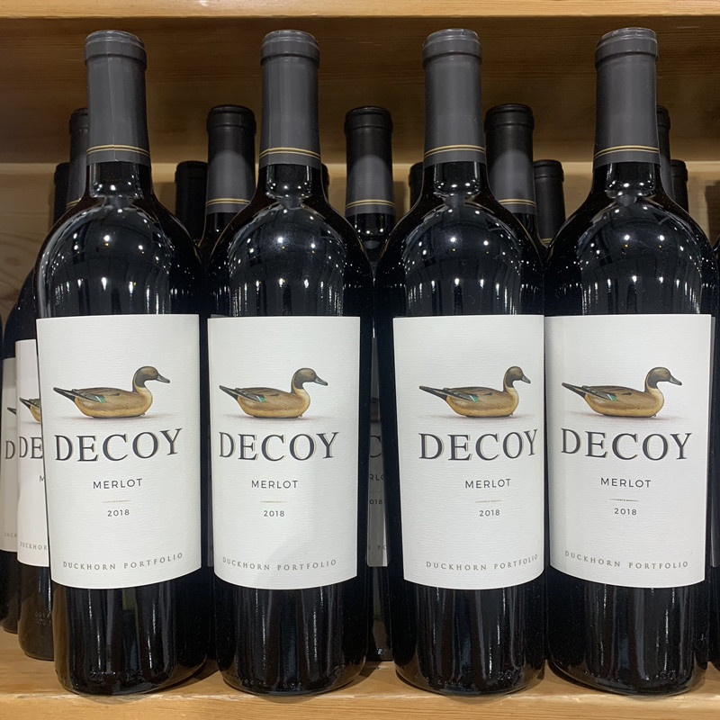 美国进口 decoy merlot梅洛红葡萄酒750ml 上海costco代购