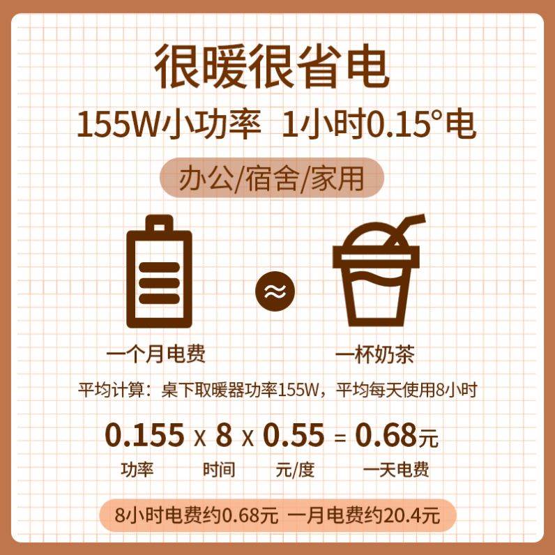 。缝纫机暖脚神器冬季暖腿暖脚神奇暖腿宝加热腿部桌下取暖器暖烤