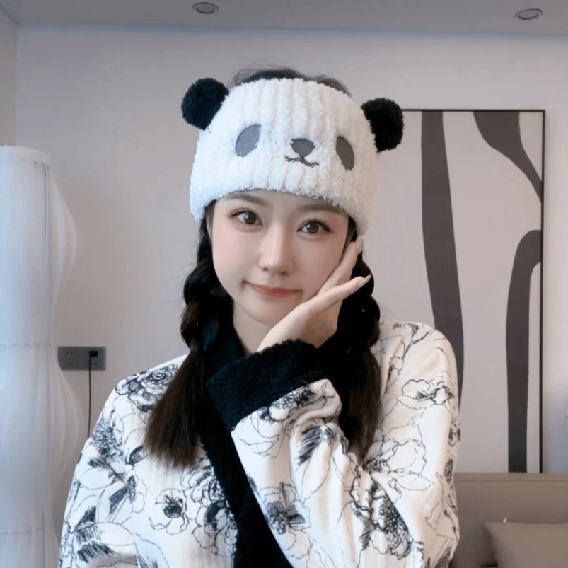 月子发带孕妇产后坐月子帽子女秋冬可爱月子帽防风护头保暖发箍