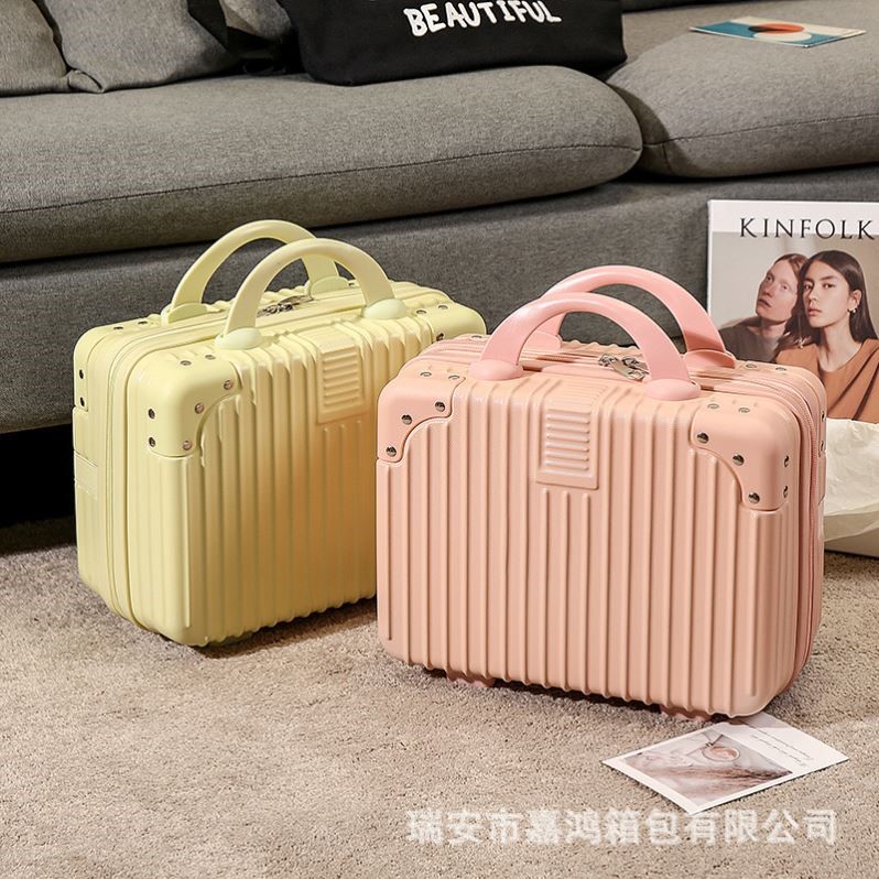 手提行李箱14寸化妆箱子节日伴手礼小型迷你旅行密码箱收纳包
