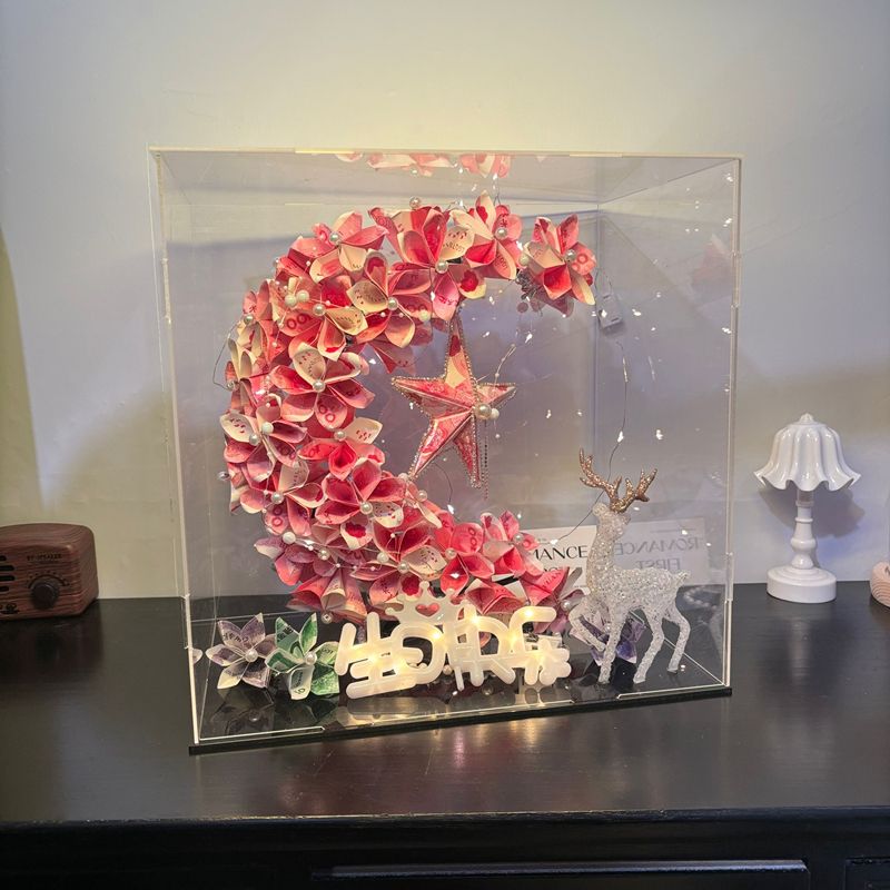 女神节女友月亮有钱花手工diy