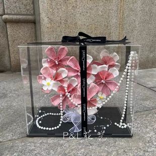 七夕幸运草花束有钱花diy材料包手工编织创意女友生日礼物情人节