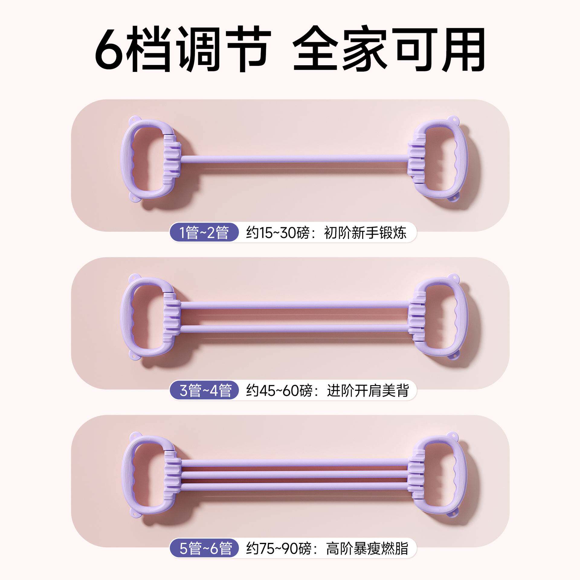 8字拉力器女开背拉伸弹力带阻力带力量训练拉力绳练肩背瑜伽