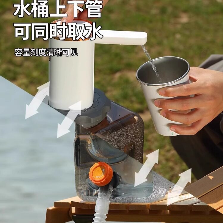 自驾游式水桶带盖户外野营取水桶带龙头家用大容量储水桶