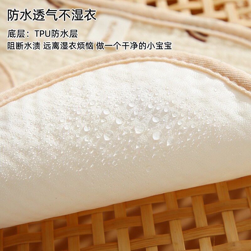 口水巾婴儿a类纯棉防水围嘴U型吸水不湿衣宝宝吃饭围兜
