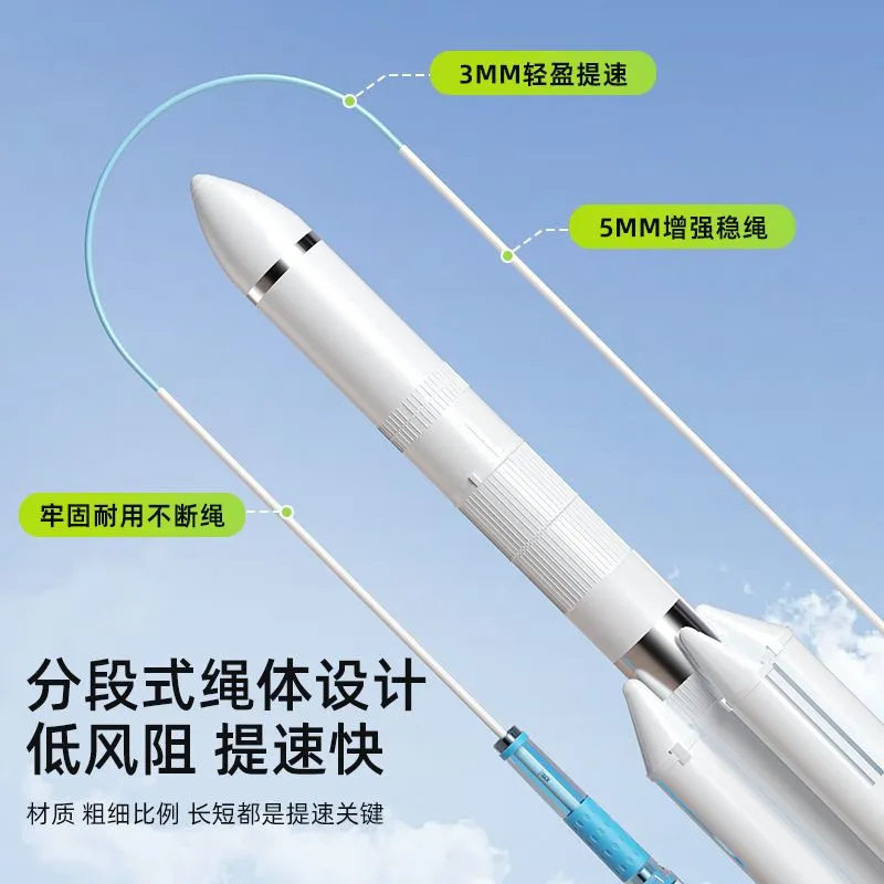 新款跳绳双轴承小学生体考训练专业绳儿童初学不打结防缠绕竞速绳