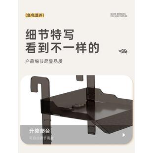 乌龟缸晒台爬台深水浮台岛鱼缸爬架梯爬坡高水位晒背石头休息平台