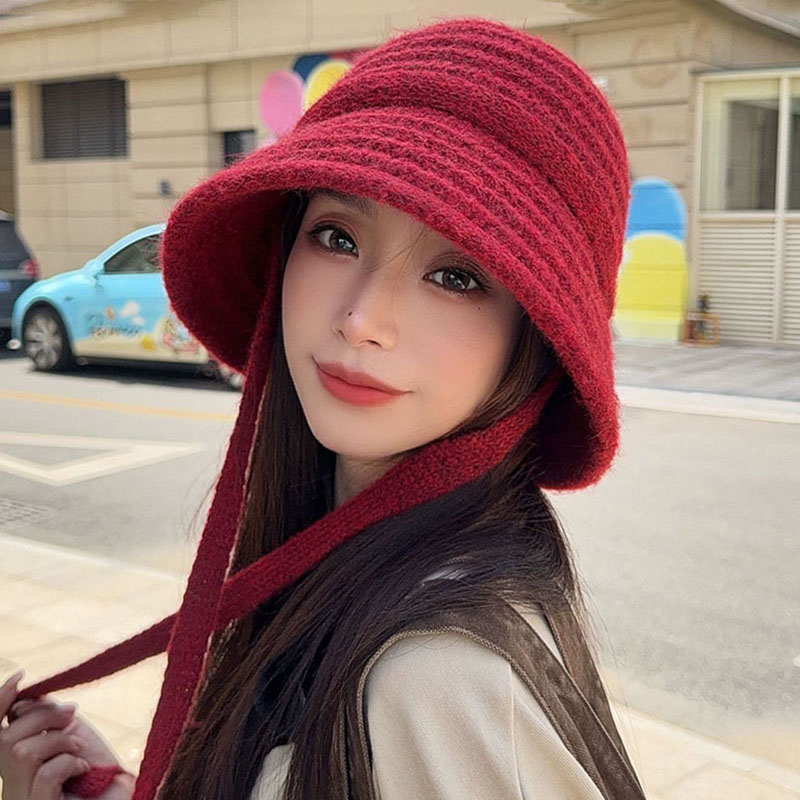 日系秋冬保暖显脸小渔夫帽女款