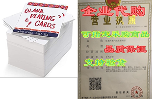 White 180PCS Cards Playing Index Blank LotFancy