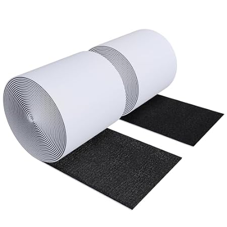 5.1'' x 18 Feet Hook and Loop Tape with Adhesive， Heavy D