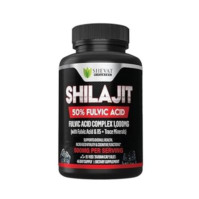 Pure Himalayan Shilajit Capsules 22000mg+ with 50% Fulvic