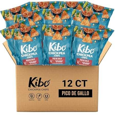 Kibo Chickpea Chips - Gluten Free and Plant-Based， Non-GM