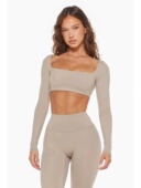 BootyCamp长袖 超美CSB健身服女士运动健身瑜伽美体 出口欧美套装