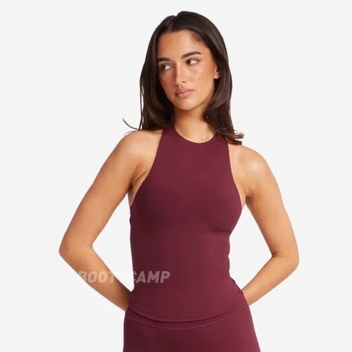 *csb背心90s复古系列带胸垫高领