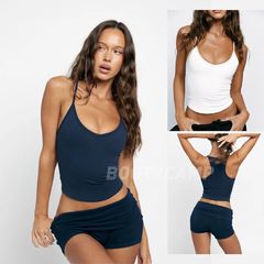 *csb背心带胸垫FormLeisureTank高弹裸感速干工字背心训练U领显瘦