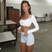 csb FreedomScoopLongSleeveCrop带胸垫长袖 Csb健身服带yuan标