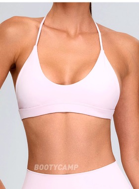 *csbT型美背文胸~y标luxeloft带胸垫3色裸感运动文胸器械健身