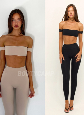 *csb小飞袖背心带胸垫y标带防滑条Off Shoulder Bandeau