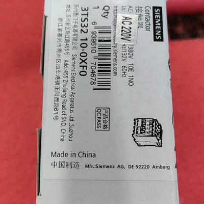 3TS32 10-0XFO 接触器 AC220V 1NO 18A 工业自动化配件议价维修