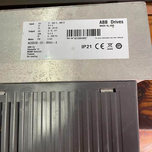 ACS510-01-09A4-4 ABB变频器 4KW三相380V调速驱动议价维修