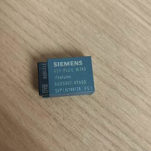 6GK5907-4PA00 KEY-PLUG W740 iFeatures 工控配件议价维修