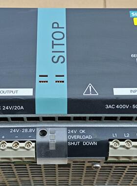 6EP1 436-3BA00 工业电源 SITOP DC24V 20A 稳压电源议价维修