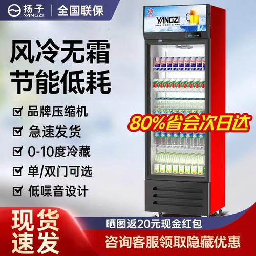 扬子饮料展示柜冷藏冰柜保鲜双开门冷饮冷柜商用单门啤酒冰箱立式 - 封面