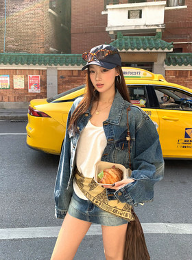 红人馆牛仔外套女2026新款今年流行爆款春季蓝色韩系超火减龄上衣