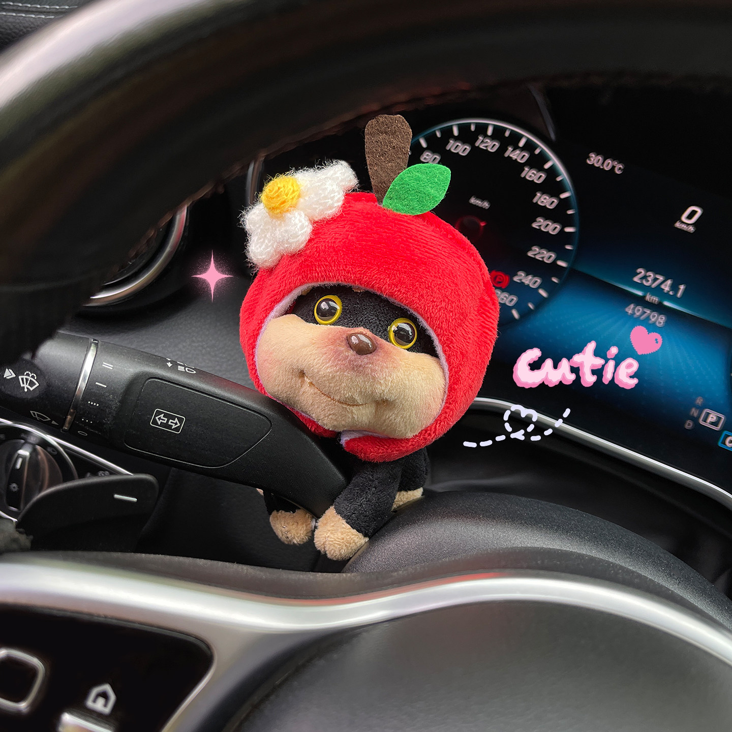 可爱蜜蜂狗汽车怀挡装饰摆件