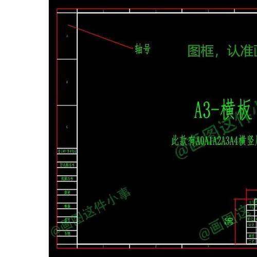UG NX 工程图模板国标可编辑A0/A1/A2/A3/A4 零件图装配图 有轴号