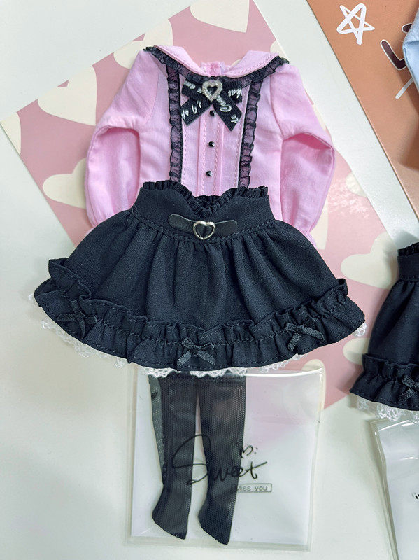 thumbnail for Azone blythe ob24 Light Nightmare Twins Japanese Dilei Dark Three-piece set