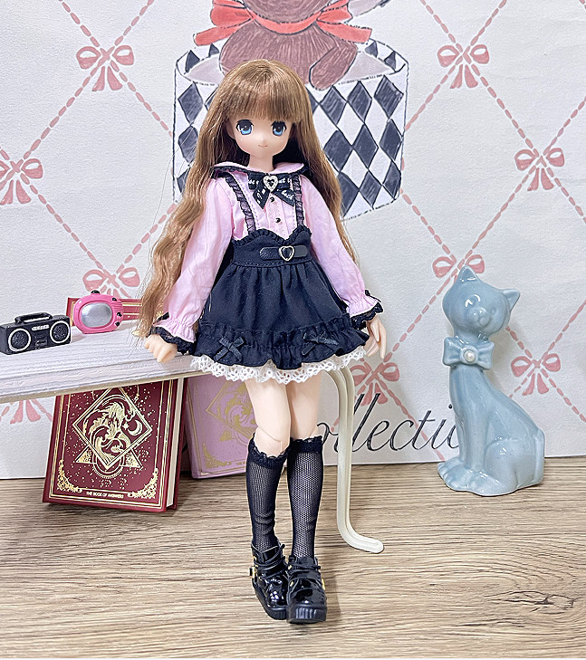 Azone blythe ob24光魇双生 日系地蕾暗红 三件套