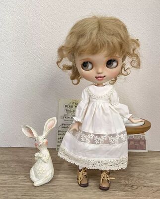 blythe小布 森系 奶白连衣裙 ob24 Azone