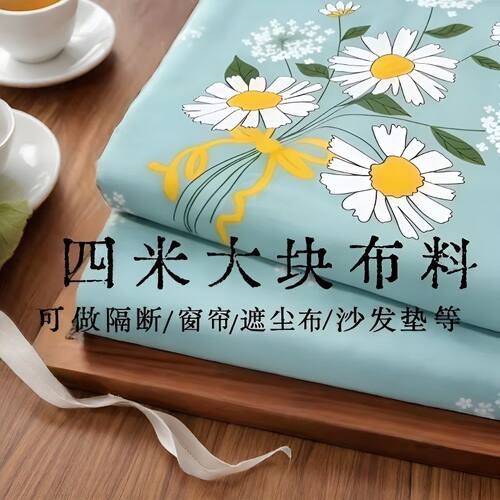 清仓长4米宽2.3米大布料可做房间窗帘工地宿舍床上防尘阳台遮阳