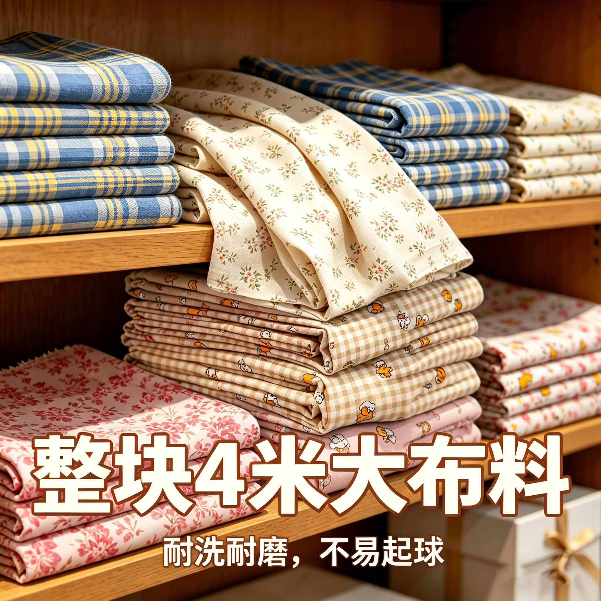 清仓特价处理4米大块布料可DIY床单被套隔断布防尘布沙发罩小布料图片