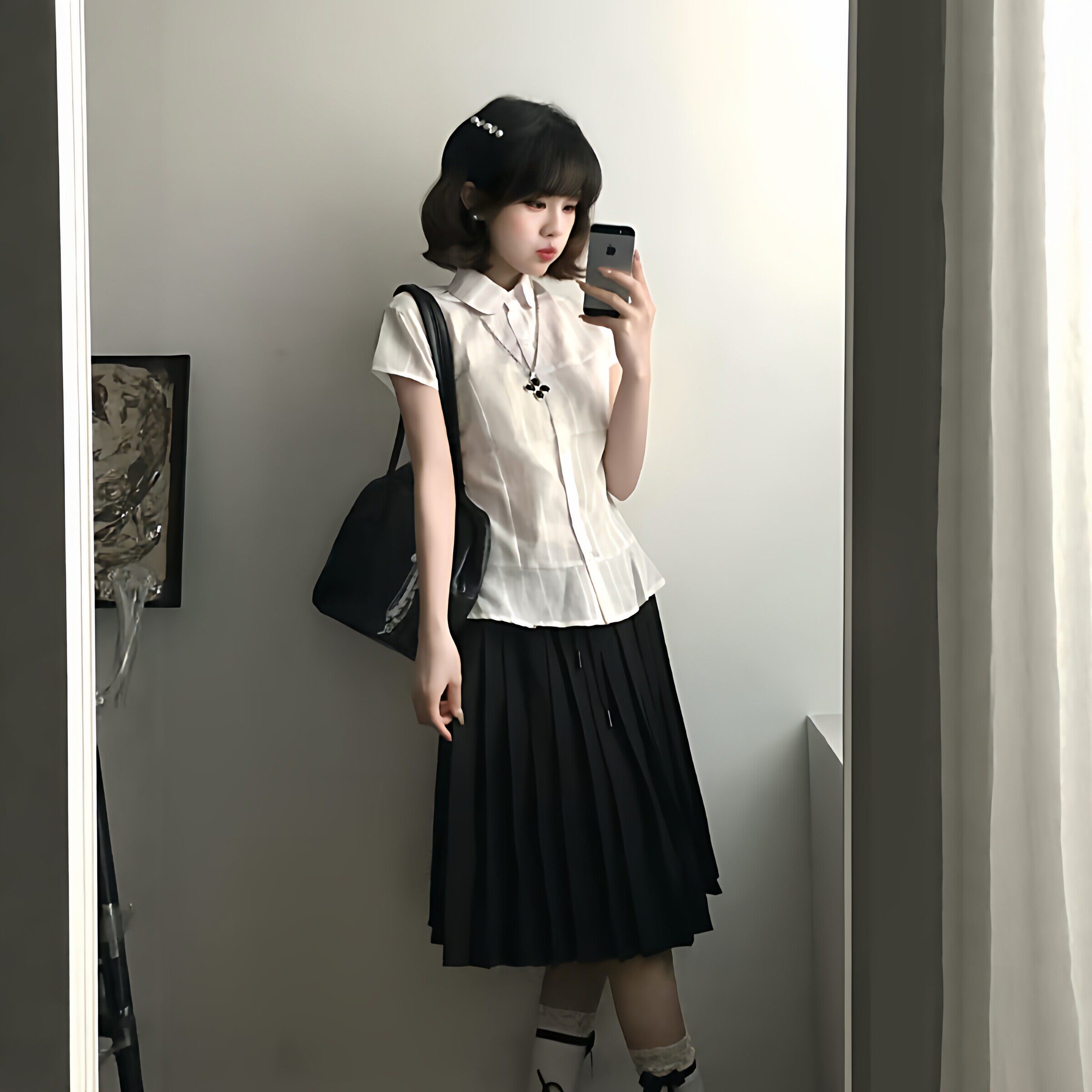 日系学院风休闲运动服套