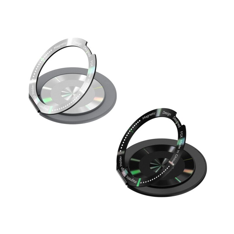 thumbnail for Adhesive Phone Holder New Model Desktop Magnetic Metal 360-Degree Rotating Support Stand Ring Holder Ultra-Thin
