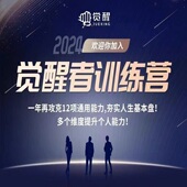 觉醒者训练营课程一年掌握12项通用能力学习行动赚钱提问能力视频