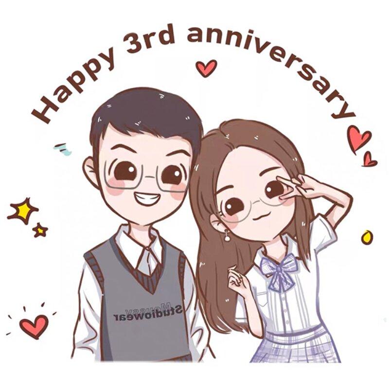 手绘q板卡通头像真人照片设计转漫画人物形k象logo定制情侣头像礼