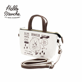 万岁熊熊抱猫日式 hello Marche 手机包帆布包小斜挎包