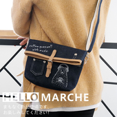 hello marche万岁熊2023新款 包包质感小众托特包小斜包牛仔包包女