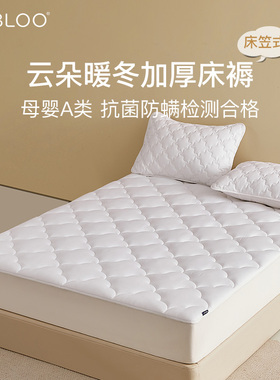 IMBLOO纯棉秋冬季加厚保暖床笠罩单件抗菌防螨席梦思床垫保护套