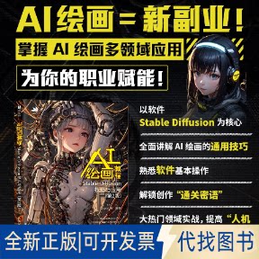 全新正版AI绘画教程 STABLE DIFFUSION技巧与应用（第2版）Paper朱 著9787115667335人民邮电出版社2025-08-01