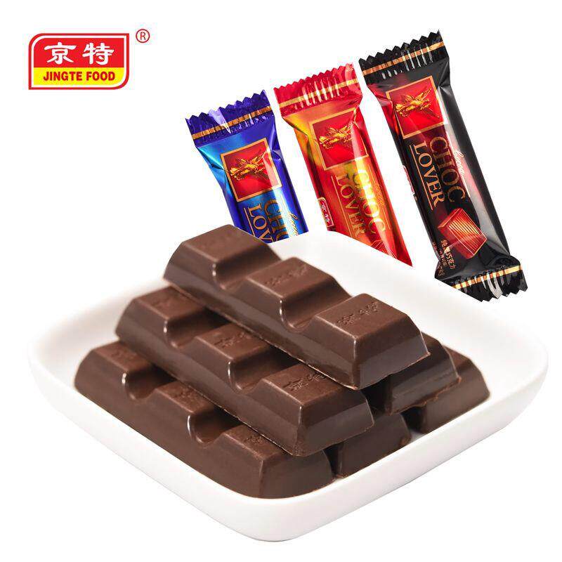 京特纯黑巧克力零食网红礼物喜糖果巧克力便宜散装1000g-120g