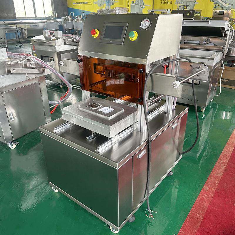 锁鲜包装机冷鲜肉盒式真空封盒机厂家预制菜商用气调包装机