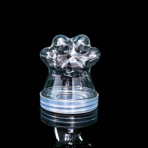 透明水晶泥瓶pet卡通猫爪塑料瓶新款起泡胶瓶diy美甲饰口水晶泥罐